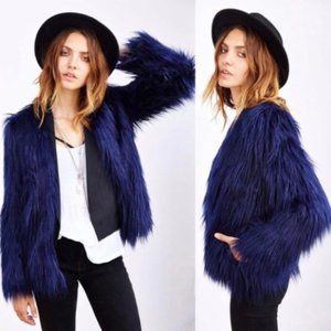 Urban outfitters faux fur coat